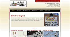 Desktop Screenshot of dandlboatstorage.com