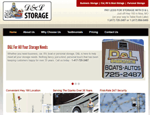 Tablet Screenshot of dandlboatstorage.com